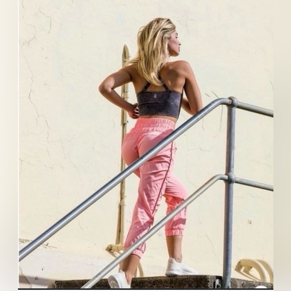 Free People Movement The Way Home Joggers 💖 Papaya Punch 🌄 Size XS 💖 NWOT - Picture 6 of 8